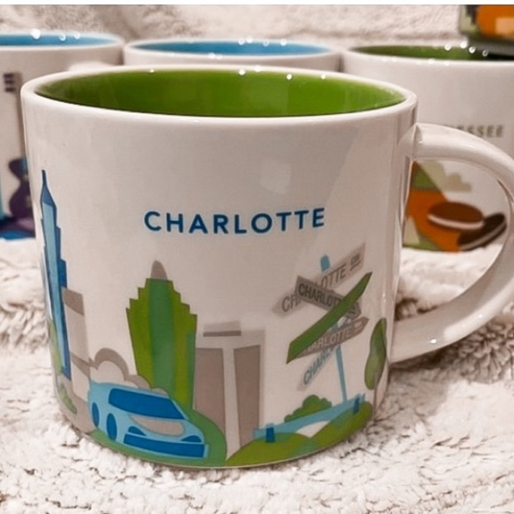 NWOT Charlotte Starbucks “You are Here” 14 oz Mug
